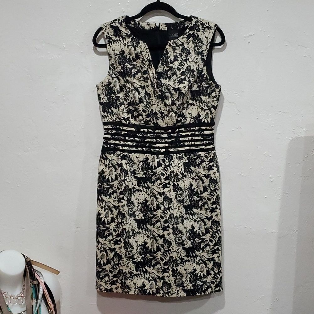 Bigio Collection Oriental Print Dress Size 10
